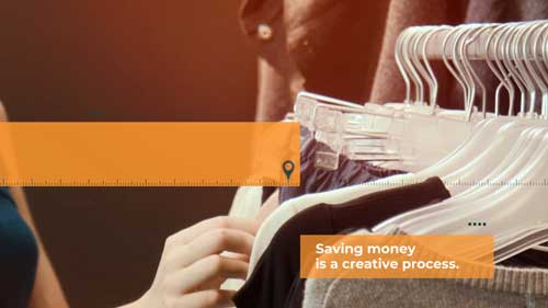 Savings money is a creative process. 