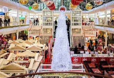 White Christmas Tree. Decor